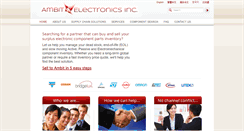Desktop Screenshot of ambitelectronics.com